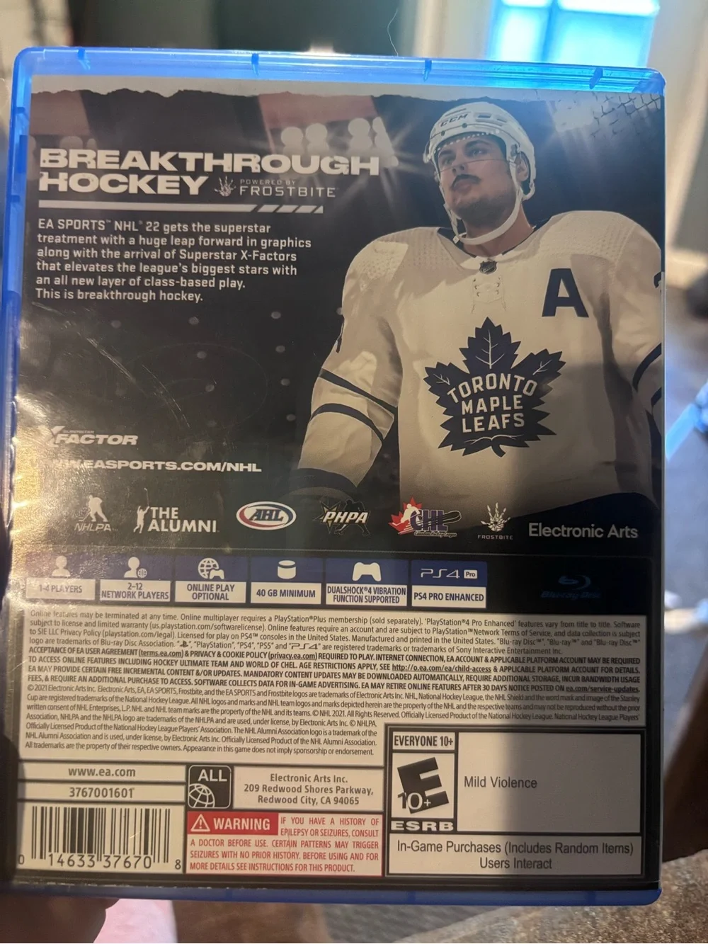 NHL 22 PS4 Video Game
